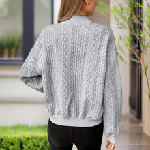 Load image into Gallery viewer, Ribbed Button-Up Knit Shacket
