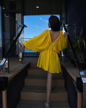 Load image into Gallery viewer, V-neck Lantern Sleeve Dress Fashion Loose Long-sleeved Dresses For Women Clothing
