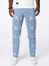 Load image into Gallery viewer, Distressed Slim Fit Jeans for Men
