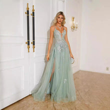 Load image into Gallery viewer, Women Evening Dresses Suspender Dance Dress Long

