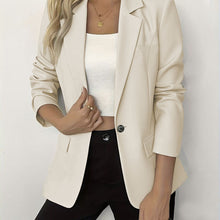 Load image into Gallery viewer, Long-Sleeve Single-Button Jacket – 4 Colors, S–3XL
