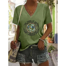 Load image into Gallery viewer, Letter Print Short Sleeve T-Shirt Casual Summer Top

