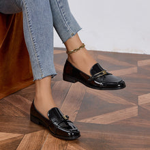Load image into Gallery viewer, Women’s Patent Leather Square Toe Shoes
