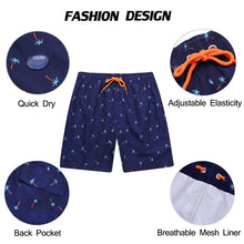 Load image into Gallery viewer, Beach Shorts Summer Quick Dry Men's Board Swimsuits Man Swim Trunks Surf Swimwear Male Athletic Running Gym Pants Men's Swim Trunks Quick Dry Swimming Shorts Beach Shorts with Mesh Lining
