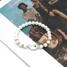 Load image into Gallery viewer, Beaded Couple Bracelets For Women Men Best Friends Paired Charms Beads Bracelet Fashion Black Matte Beads Bracelet For His Her Distant Relationship Bracelet Matching For Couples Valentines Gift

