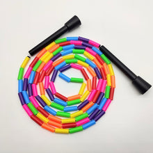 Load image into Gallery viewer, Beaded Jump Skip Rope Simple Basic Kids Skip Rope For Exercise Sports Outdoor Activities Soft Beaded Skipping Rope For Kids Adults Plastic Segmented Jump Rope
