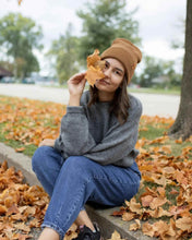 Load image into Gallery viewer, HAAKWEAR Camel Brown Beanie - Classic Knit Cuffed Hat Made in USA
