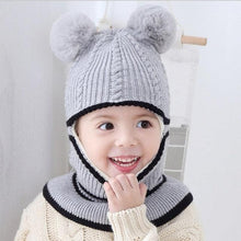 Load image into Gallery viewer, Beanies Baby Hat Pompon Winter Hat For Children Kids Balaclava Cap Knitted For Boys Girls Solid Color Warmer Beanie Caps Kids Winter Pompom Hat Knitted Ski Beanie Hat Double Pompom Beanie Cap for Girls Boys Kids Beanie Winter Hat Baby Kids Infant Toddler

