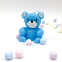 Load image into Gallery viewer, Bear Candle Birthday Cake Props Topper Card Cute Fantasy Cup Dessert Smiley  Love Bear  Table Dress Up Cake Props Party Cake Decor Supplies Toppers Birthday Cupcake Topper Various Cake Decorations for Birthday Party Photo Prop

