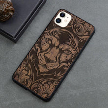 Load image into Gallery viewer, Beautiful Brown Mobile Phone Case Wooden Cover For iPhone 12 11 Pro 12 Pro Max Case Luxury Simple Wood Hard Case Cover For iPhone XS Max XR X Case
