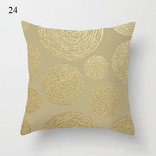 Load image into Gallery viewer, Beautiful Gold Print Pillow Cover Home Cotton Modern Decorative Pillowcase Gold Cushion Cases Decorative Cushions For Sofa Seat Covers Pillow Case
