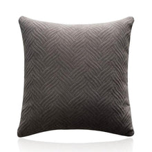 Load image into Gallery viewer, Beautiful Quilted Pillowcase Throw Pillow Covers Home Decor Velvet Square Throw Pillow Covers Decoration Pillow Cushion Sofa Living Room Simple Decorative Cushion Cover 45x45CM
