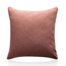 Load image into Gallery viewer, Beautiful Quilted Pillowcase Throw Pillow Covers Home Decor Velvet Square Throw Pillow Covers Decoration Pillow Cushion Sofa Living Room Simple Decorative Cushion Cover 45x45CM
