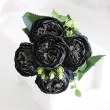 Load image into Gallery viewer, Beautiful Rose Peony Artificial Silk Eucalyptus Fake Flowers Small bouquet Flores Home Party Spring Wedding Decoration Artificial Silk Rose Flower Bouquet Lifelike Fake Rose for Wedding Home Party Decoration Event Gift
