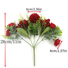 Load image into Gallery viewer, Beautiful Silk Hydrangeas Artificial Wedding Flowers For Bride Hand Silk Blooming Peony Fake Flowers Home Decoration
