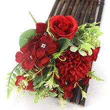 Load image into Gallery viewer, Beautiful Silk Hydrangeas Artificial Wedding Flowers For Bride Hand Silk Blooming Peony Fake Flowers Home Decoration
