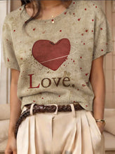 Load image into Gallery viewer, Women's Retro Short-Sleeve Jacquard Knit Top
