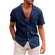 Load image into Gallery viewer, Men's Casual Beach Shirt - Short Sleeve Button Down for Effortless Summer Style
