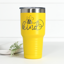 Load image into Gallery viewer, Bee Kind 30 oz Engraved Tumbler
