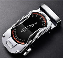 Load image into Gallery viewer, Belts for 3.5cm Width Sports Car Brand Fashion Automatic Buckle Black Genuine Leather Men's Jeans High Quality Waist Male Strap
