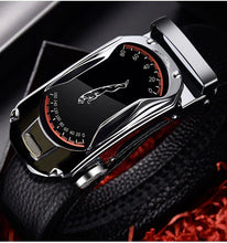 Load image into Gallery viewer, Belts for 3.5cm Width Sports Car Brand Fashion Automatic Buckle Black Genuine Leather Men's Jeans High Quality Waist Male Strap

