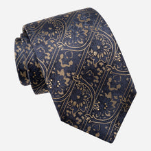 Load image into Gallery viewer, Caruso - Silk Jacquard Tie - Midnight Blue

