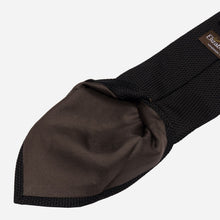 Load image into Gallery viewer, Nero - Black Silk Grenadine Tie
