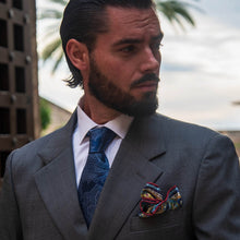 Load image into Gallery viewer, Cortina - Silk Jacquard Tie - Royal Blue
