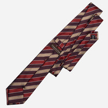 Load image into Gallery viewer, Vesuvio - Silk Jacquard Tie - Red and Burgundy
