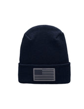 Load image into Gallery viewer, American Flag Beanie - H-Stitch Circular Knit Cuffed Beanie - Patented Design and Made in USA
