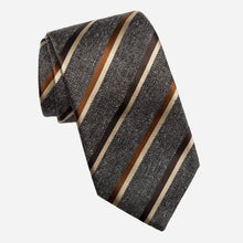 Load image into Gallery viewer, Velletri - Silk Jacquard Tie - Steel
