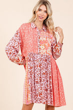 Load image into Gallery viewer, New Summer Floral Tie Waist Flutter Sleeve Tiered Dress – Feminine, Elegant, Cheerful, Bohemian Chic, Flowy &amp; Graceful, Lightweight Rayon-Linen Blend Dress
