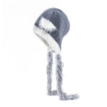 Load image into Gallery viewer, Cat Ears Mink Wool Ear-Protection Knitted Hat — Cozy Animal Ear Beanie
