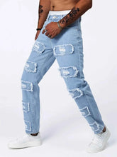 Load image into Gallery viewer, Distressed Slim Fit Jeans for Men
