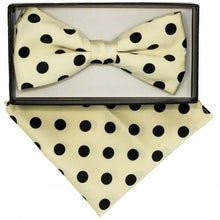 Load image into Gallery viewer, Vittorio Farina Polka Dot Bow Tie &amp; Pocket Square by Classy Cufflink
