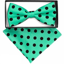 Load image into Gallery viewer, Vittorio Farina Polka Dot Bow Tie &amp; Pocket Square by Classy Cufflink
