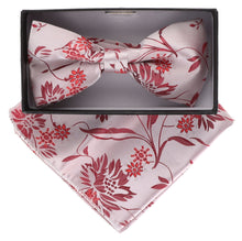 Load image into Gallery viewer, Vittorio Farina Floral Designer Bow Tie &amp; Pocket Square
