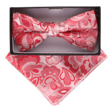 Load image into Gallery viewer, Vittorio Farina Floral Designer Bow Tie &amp; Pocket Square
