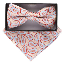 Load image into Gallery viewer, Vittorio Farina Paisley Designer Bow Tie &amp; Pocket Square
