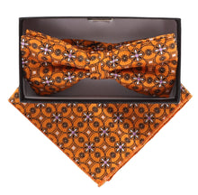 Load image into Gallery viewer, Vittorio Farina Paisley Designer Bow Tie &amp; Pocket Square
