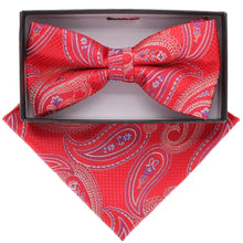 Load image into Gallery viewer, Vittorio Farina Paisley Designer Bow Tie &amp; Pocket Square
