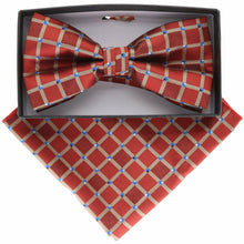 Load image into Gallery viewer, Vittorio Farina Geometric Designer Bow Tie &amp; Pocket Square
