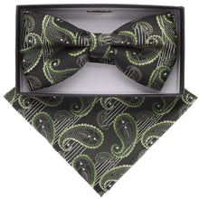 Load image into Gallery viewer, Vittorio Farina Paisley Designer Bow Tie &amp; Pocket Square

