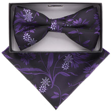 Load image into Gallery viewer, Vittorio Farina Floral Designer Bow Tie &amp; Pocket Square

