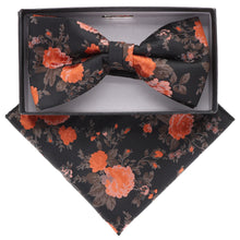 Load image into Gallery viewer, Vittorio Farina Floral Designer Bow Tie &amp; Pocket Square

