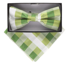 Load image into Gallery viewer, Vittorio Farina Geometric Designer Bow Tie &amp; Pocket Square
