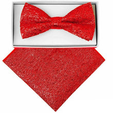 Load image into Gallery viewer, VITTORIO FARINA Rhinestone Bowtie &amp; Pocket Square
