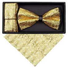 Load image into Gallery viewer, VITTORIO FARINA Rhinestone Bowtie &amp; Pocket Square
