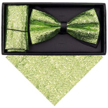 Load image into Gallery viewer, VITTORIO FARINA Rhinestone Bowtie &amp; Pocket Square
