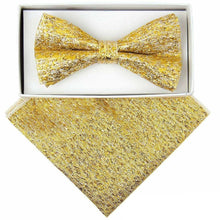 Load image into Gallery viewer, VITTORIO FARINA Rhinestone Bowtie &amp; Pocket Square
